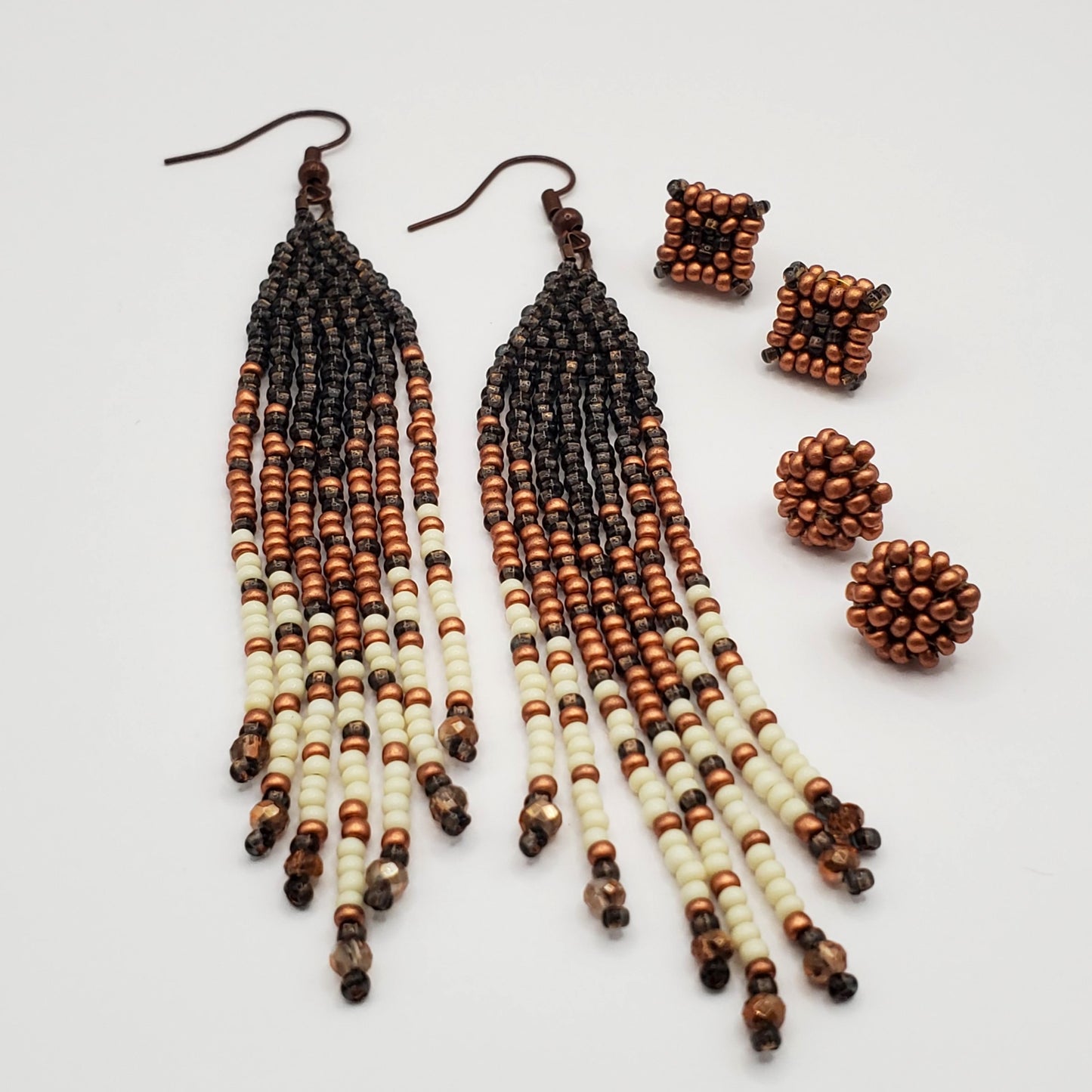 Copper Coast Fringe Earrings