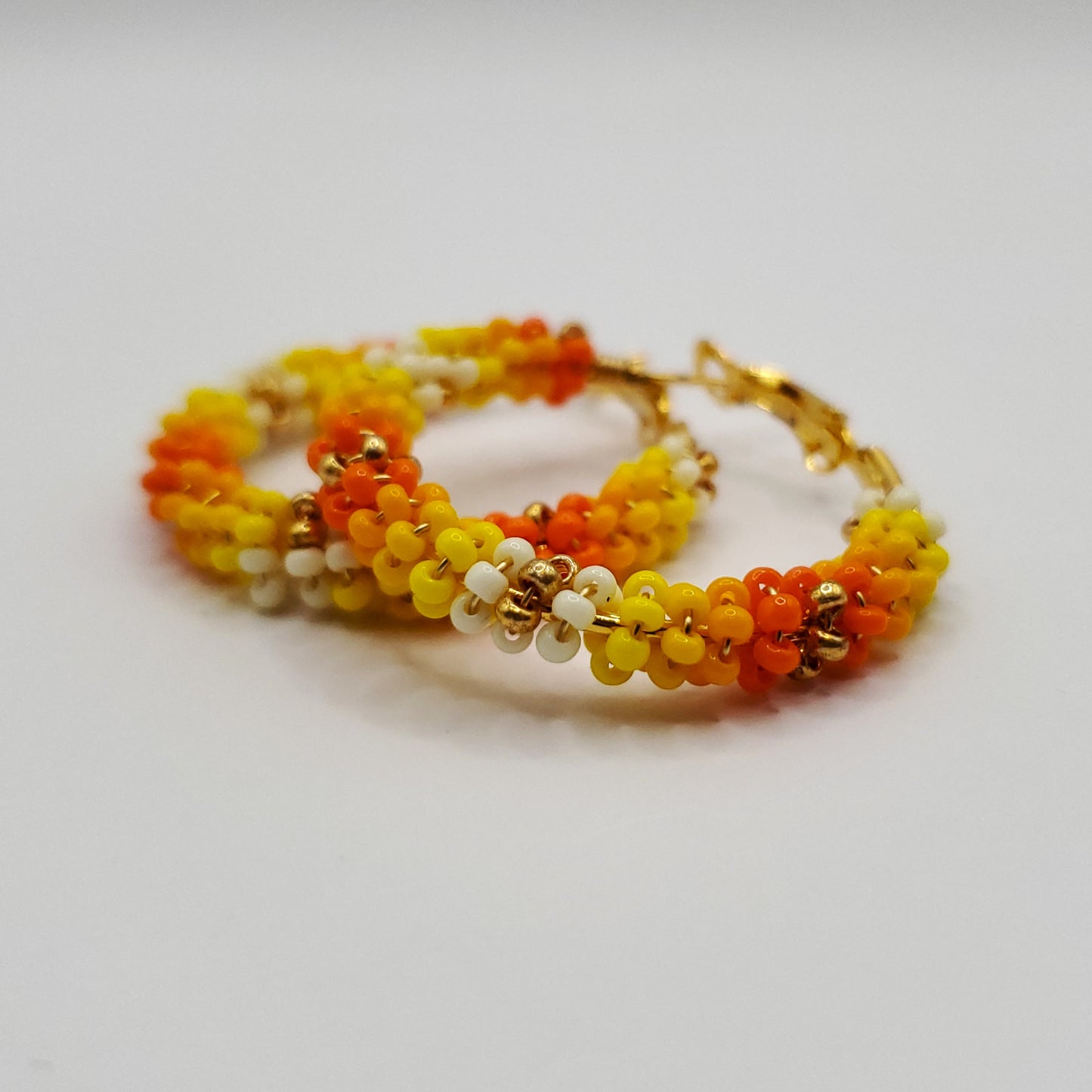 Sunshine Wire-Wrapped Hoops