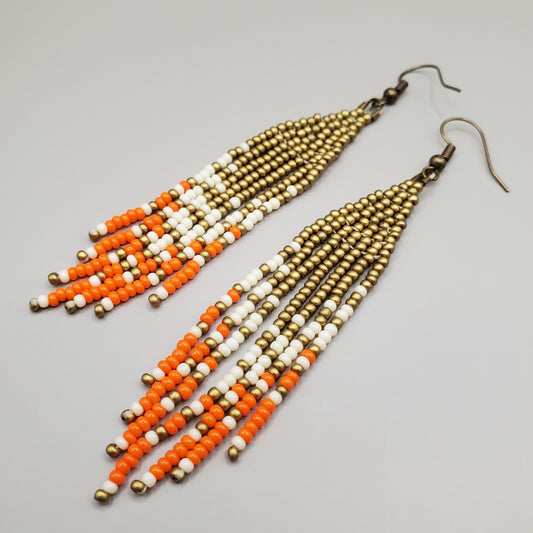 Tiger Fringe Earrings